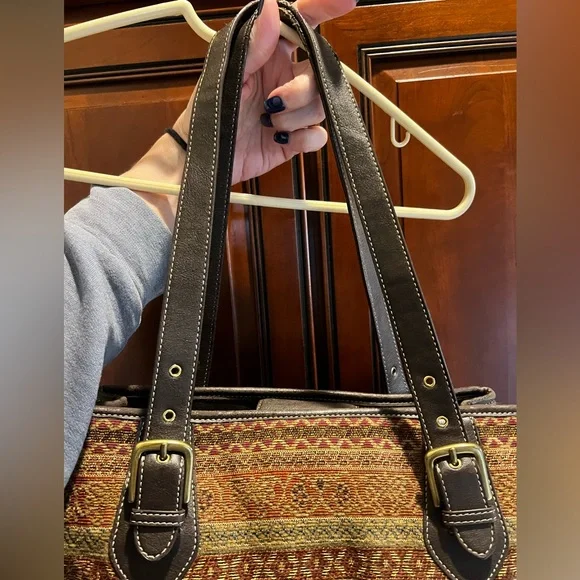 Relic By Fossil Autumn/Fall Colors Over the The Shoulder Satchel Type Purse/Bag - Picture 11 of 11